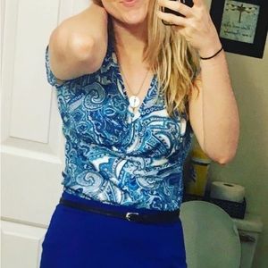 Nwot high waist crosse front top